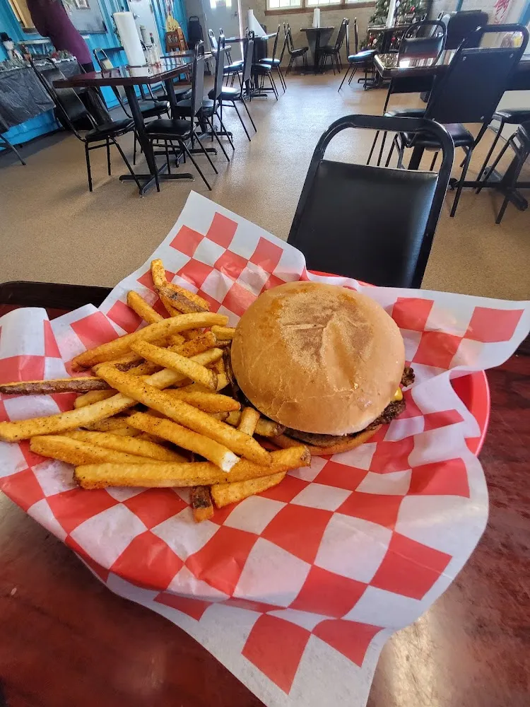 Cheese Burger & Fries