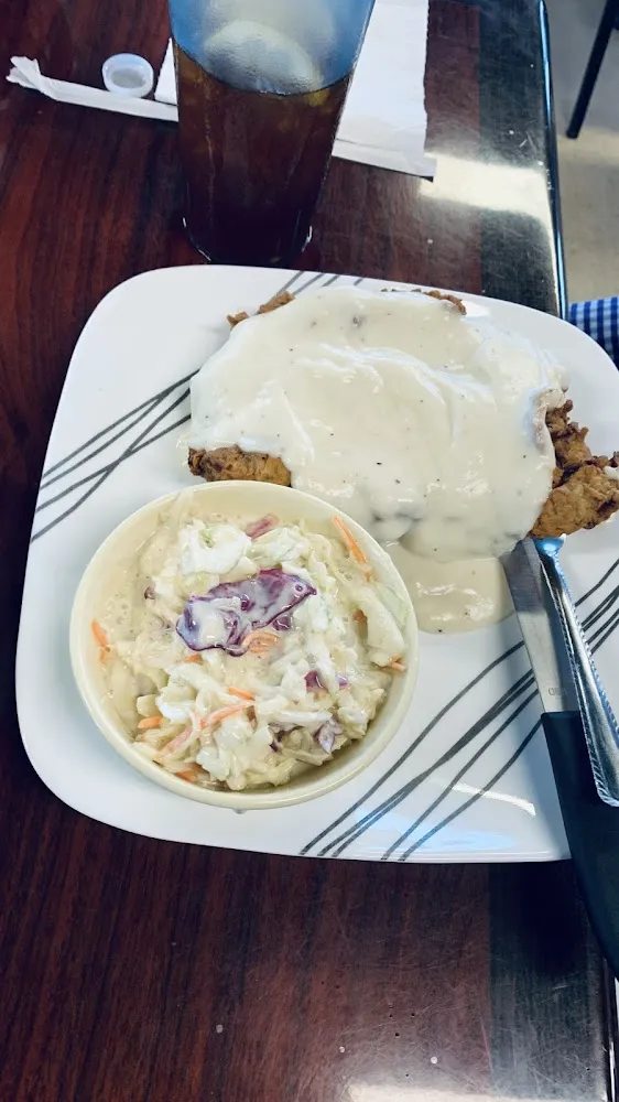 Chicken Fried Steak with Coleslaw Just Like KFC